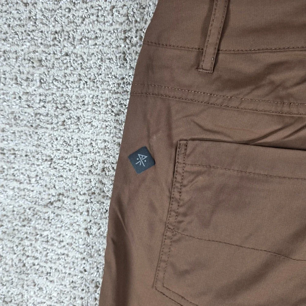 Roark Layover Trail Pants Mens 28x30 Brown Stretch Nylon Adventure Travel Chino